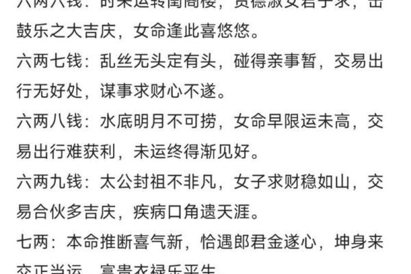 称骨女命二两以下的命理解析：揭秘她们的个性与命运之路