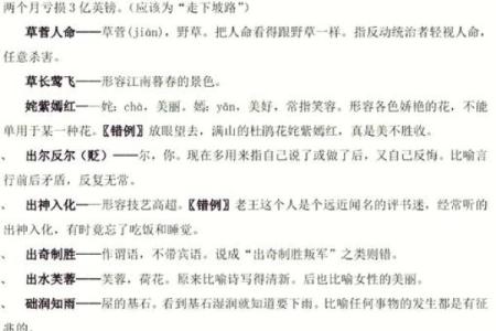 探秘成语的奥妙：从“命运”看人生的哲学