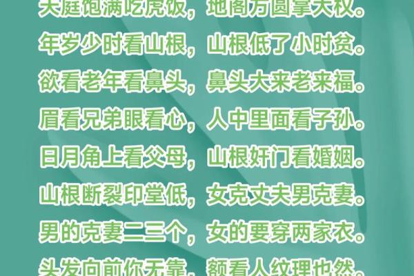 面相与命理：如何通过观察面相提升个人运势与命运