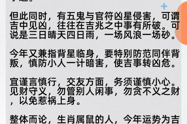 2024年属鼠人的命运解析：职场、感情与财富的全方位探讨