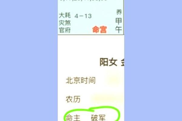 破军入命的命盘解析：揭秘你的命运之星