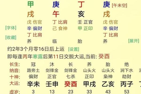 丁亥辛亥丙子命理解析：探索五行命理的奥秘与人生智慧