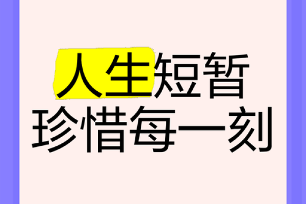 珍惜生命中的每一次相遇，似命而为，绽放精彩人生