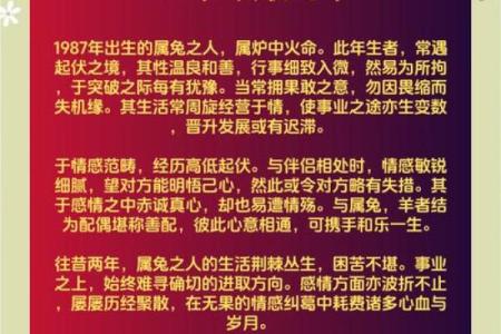 1887年属兔人的命运与性格解析，探索人生的各个可能性